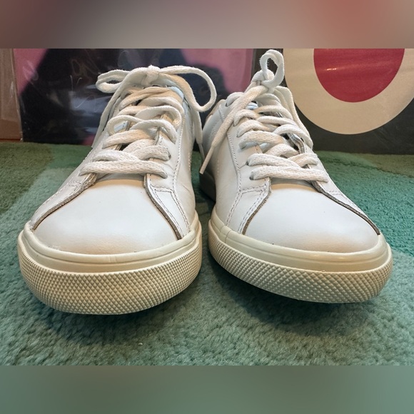 Veja EXCELLENT Esplar bright white leather stitched logo low top sneaker -5 - Picture 8 of 16